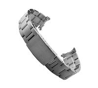 TVKSIPAR Reemplazo De Acero Inoxidable De 13mm, 17mm, 19mm Y 20mm Apto For Pulsera De Reloj For Oyster Compatible Con Correa De Reloj Fit For Rolex, Correas De Reloj For Mujer Y Hombre(01 silver no lo