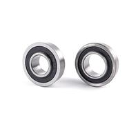 TVKSIPAR Rodamiento 2 uds F6202 F6202RS F6202-16-2RS 13x35x11MM Brida ABEC-1 rodamiento de Carretilla Sellado de Bola de Carro de jardín de Ranura Profunda en Miniatura(12mm)