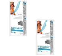 TVM Carbodote Líquido | Paquete Doble | 2 x 100 ml | Alimento complementario para Perros, Gatos, roedores, Reptiles y Aves | Puede favorecer la adsorción de toxinas en el intestino