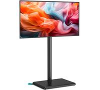TVON Soporte de Piso para TV para Televisores de 32 a 55 Pulgadas Soporte de TV Alto con Pies de Apoyo, Soporte de TV Esquinero Delgado, Ajustable en Altura, Giratorio, MAX VESA 400x400mm hasta 40kg