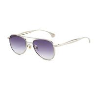 TVTBBVV Gafas de sol clásicas de doble puente para hombre y mujer, montura metálica dorada de estilo retro, gafas de moda para conducir y actividades al aire libre, C8, talla única.