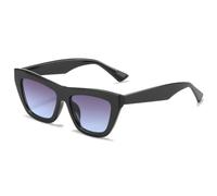 TVTBBVV Gafas de sol cuadradas angulares retro gruesas para hombre y mujer, montura negra gruesa, lentes gris oscuro, protección UV400, estilo Y2K (2)