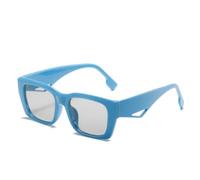 TVTBBVV Gafas de sol cuadradas clásicas para hombre y mujer, montura negra, gafas de moda modernas, gafas de sol ligeras con un diseño único en las patillas para uso diario al aire libre (5)