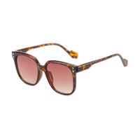 TVTBBVV Gafas de sol cuadradas con estampado de leopardo para mujer, gafas de moda ligeras, bisagras duraderas y almohadillas nasales cómodas para viajes al aire libre, conducir y uso diario (1)