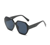TVTBBVV Gafas de sol cuadradas extragrandes para hombre y mujer, montura negra, gafas de moda modernas, gafas de sol ligeras para uso diario al aire libre (1)