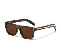 TVTBBVV Gafas de sol cuadradas para hombre y mujer, montura negra, lentes grises, montura gruesa, gafas de moda, ligeras, cómodas, para uso diario, viajes al aire libre, C3, talla única.