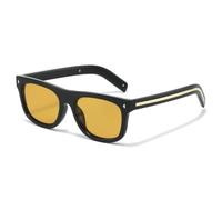 TVTBBVV Gafas de sol cuadradas para hombre y mujer, montura negra, lentes grises, montura gruesa, gafas de moda, ligeras, cómodas, para uso diario, viajes al aire libre, C5, talla única.
