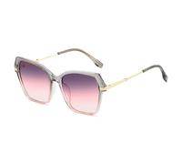TVTBBVV Gafas de sol extragrandes para mujer, que adelgazan el rostro y son resistentes al viento y a los rayos UV (gris y rosa)
