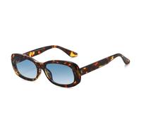 TVTBBVV Gafas de sol ovaladas retro para hombre y mujer, montura gruesa y llamativa, estilo vintage de los 90, Y2K, gafas de sol modernas, protección UV400, color negro clásico, C2, talla única.