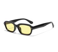 TVTBBVV Gafas de sol rectangulares para hombre y mujer, montura gruesa, material ligero y texturizado, estilo casual y moderno para exteriores, C3, talla única.
