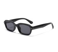 TVTBBVV Gafas de sol rectangulares para hombre y mujer, montura gruesa, material ligero y texturizado, estilo casual y moderno para exteriores, C2, talla única.