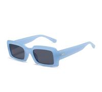 TVTBBVV Gafas de sol rectangulares retro para hombre y mujer, montura gruesa y robusta, gafas de sol cuadradas con protección UV400, estilo clásico vintage, estilo Y2K moderno, C5, talla única.