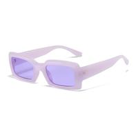TVTBBVV Gafas de sol rectangulares retro para hombre y mujer, montura gruesa y robusta, gafas de sol cuadradas con protección UV400, estilo clásico vintage, estilo Y2K moderno, C8, talla única