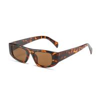 TVTBBVV Gafas de sol rectangulares retro para mujer y hombre, montura gruesa vintage, gafas de sol estilo años 90, Y2K, gafas cuadradas de moda para exteriores, viajes y conducción (4)