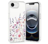TVVTPU Funda para iPhone 17e / iPhone 16e, [No Amarillea] Carcasa Protección Suave TPU Silicona Caso con Flores Flor Motive Antigolpes Protectora Case para Mujeres Niña, Transparente