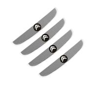 TVVXIO 4 Pcs Protector Puertas Coche, para Citroen C3 II 2009-2016 Protector Puerta Coche, Protector de Borde para Puertas,B Grey