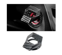 TVVXIO Cubierta del Botón De Arranque del Coche, para Audi Cabrio A3 /A5 /R8 /RS 5 /S3 /S4 Cubierta del Interruptor de Encendido, Botón de Arranque del Coche,A Carbon Fiber