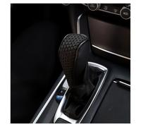 TVVXIO Funda Pomo Cambios Marcha Coche Antideslizante, para Hyundai I10 I20 I30 I40 IX20 IX35 Tucson Kona EV Diseño Velcro Cuero Transpirable Pomo Palanca Cambios Coche,A Black