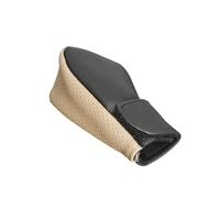 TVVXIO Funda Pomo Cambios Marcha Coche Antideslizante, para Seat Leon St 3 (III) 5F I 2017-2020 Diseño Velcro Cuero Transpirable Pomo Palanca Cambios Coche,B Beige