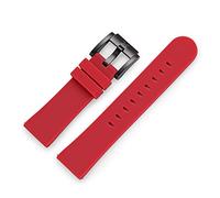 TW Steel Marc Coblen - Correa de silicona para reloj (22 mm, cierre negro), rojo, Correa