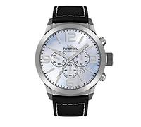 TW Steel Reloj de pulsera para hombre Marc Coblen Edition TWMC13 correa de cuero, Correa