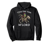 'TWAS El 'Tism M'Lord Rana Montando Esqueleto Dragón Medieval Sudadera con Capucha