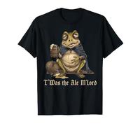 T'was The Ale M'Lord Funny Drunk Frog Beer Weird Medieval Camiseta