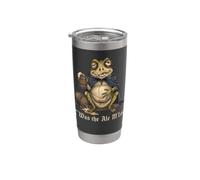 T'was The Ale M'Lord Funny Drunk Frog Beer Weird Medieval Vaso térmico de acero inoxidable de doble pared