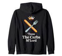 'TWAS The Carbs M'Lord Funny Bread Lover Sudadera con Capucha