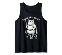 'TWAS The Carbs M'Lord Funny Cat Meme Caballero Medieval Camiseta sin Mangas