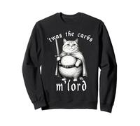'TWAS The Carbs M'Lord Funny Cat Meme Caballero Medieval Sudadera