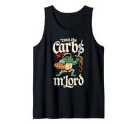 'TWAS The Carbs M'Lord Funny Frog Meme Medieval Knigh Camiseta sin Mangas