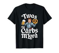 'TWAS The Carbs M'Lord Funny German Food Beer Pretzel Camiseta