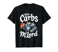 'TWAS The Carbs M'Lord Funny Pizza Cat Knight Camiseta