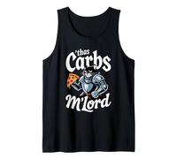 'TWAS The Carbs M'Lord Funny Pizza Cat Knight Camiseta sin Mangas
