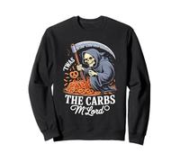'TWAS The Carbs M'Lord Funny Reaper Pretzel Sudadera