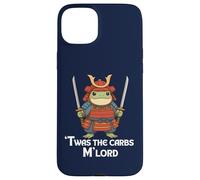 TWAS The Carbs M'Lord Funny Samurai Frog Japanese Warrior Carcasa para iPhone 15 Plus