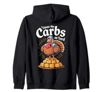 'TWAS The Carbs M'Lord Funny Thanksgiving Turkey Meme Sudadera con Capucha