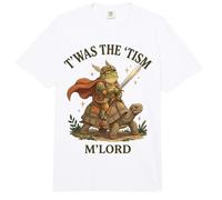 T'Was The 'Tism M'Lord Funny Autism Awareness Frog Knight Comfort Colors Adult Heavyweight T-Shirt