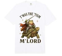 T'Was The 'Tism M'Lord Funny Autism Awareness Frog Knight Comfort Colors Adult Heavyweight T-Shirt