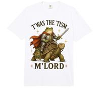 T'Was The 'Tism M'Lord Funny Autism Awareness Frog Knight Comfort Colors Adult Heavyweight T-Shirt