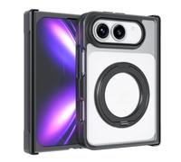 Twaynorb Case for iPhone 18 Duo with 360° Rotating Stand | Foldable Phone Protective Case, Full Hinge Coverage, Clear PC Back, Shockproof TPU Frame, Magnetic Compatible Cover