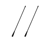 TWAYRDIO Antena Macho Sam UHF/VHF 144/430 MHz, antena Suave de látigo de Alta ganancia de 39 cm para Radio estándar de 2 vías Kenwood/YAESU/Vertex (paquete de 2)