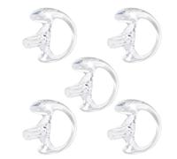 TWAYRDIO Earmold para oreja derecha, tamaño mediano, molde de oído, inserto de oído para Motorola Walkie Talkie de vigilancia, auriculares, tubo de bobina acústica, kit de audio, paquete de 5