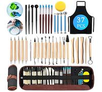 TWBEST Herramientas de escultura,37pcs Herramientas de Arcilla, herramientas de modelado,Herramientas Arcilla para arcilla,cerámica,obras de arte y manualidades navideñas