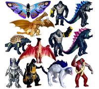 TwCare Set de 12 figuras de acci n de Godzilla x Kong: The New Empire Dinosaur Dragon Toys Evolved Basic Exquisite Battle Roar BEAST Glove Shimo