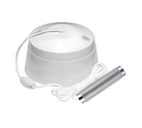 TWDRTDD Interruptor de cable de techo blanco de 10 A, interruptor de luz redondo de 2 vías para baño o inodoro, cable de tracción largo montado en el techo, 1 paquete