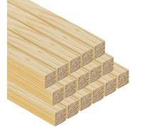 TWE - Tucci Wood Essence Listones de madera maciza de abeto de alta calidad | tablas cepilladas en cuatro lados biseladas en los bordes | listones de madera de 1 metro | Made in Italy | 1 paquete de