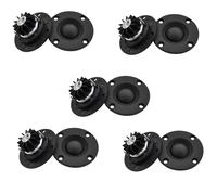 Tweeter Altavoz 6 Ohm 30W Hifi Película de Seda de Cúpula Blanda Altoparlante Neodimio Disipador de Calor Dentado 10 Pcs