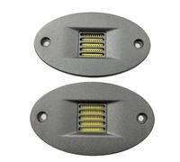 Tweeter de cinta para altavoz neumático de tono alto con cubierta de aluminio ovalada de 4 ohmios, DIY Super 2 piezas